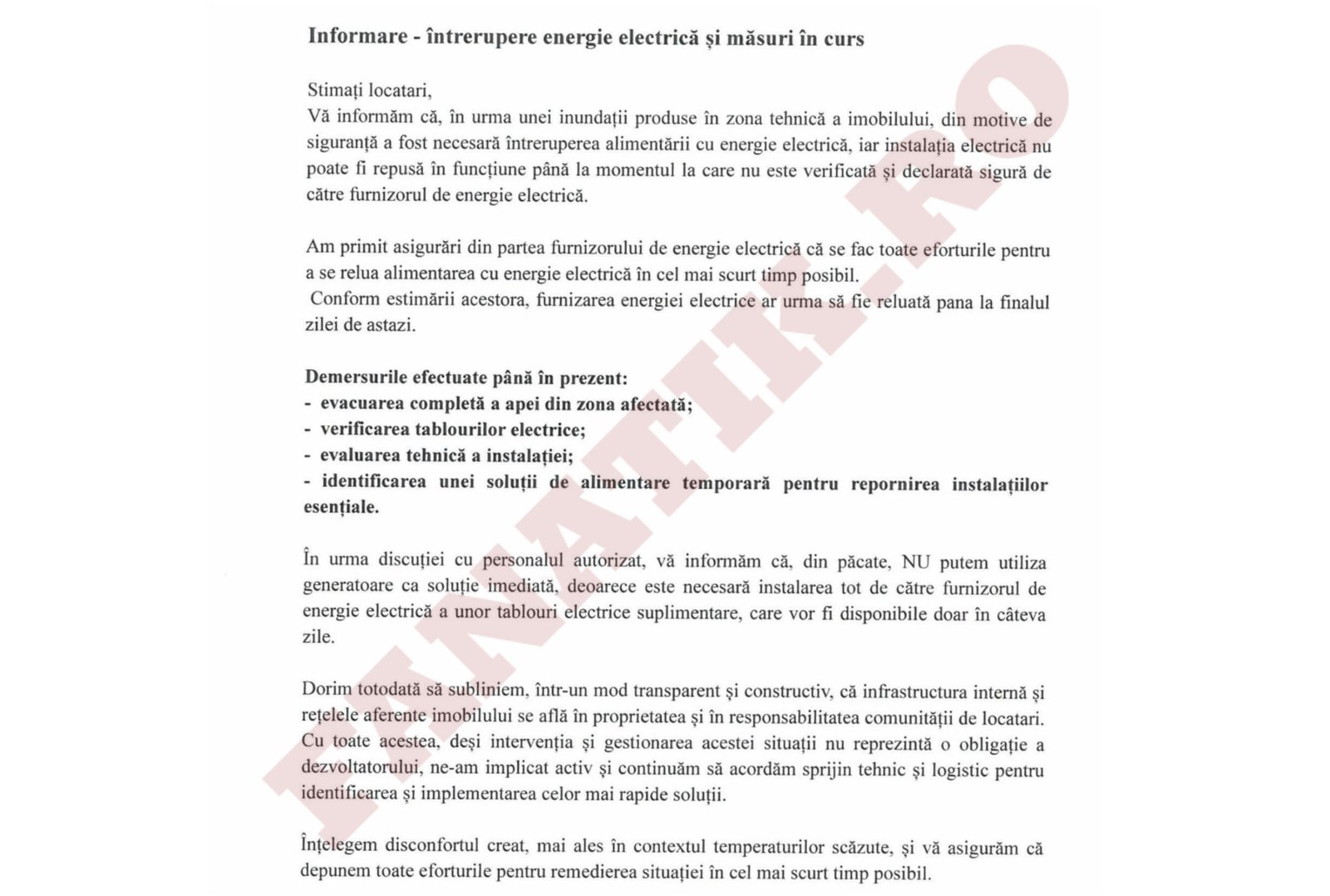 80 de mii de euro frig și întuneric