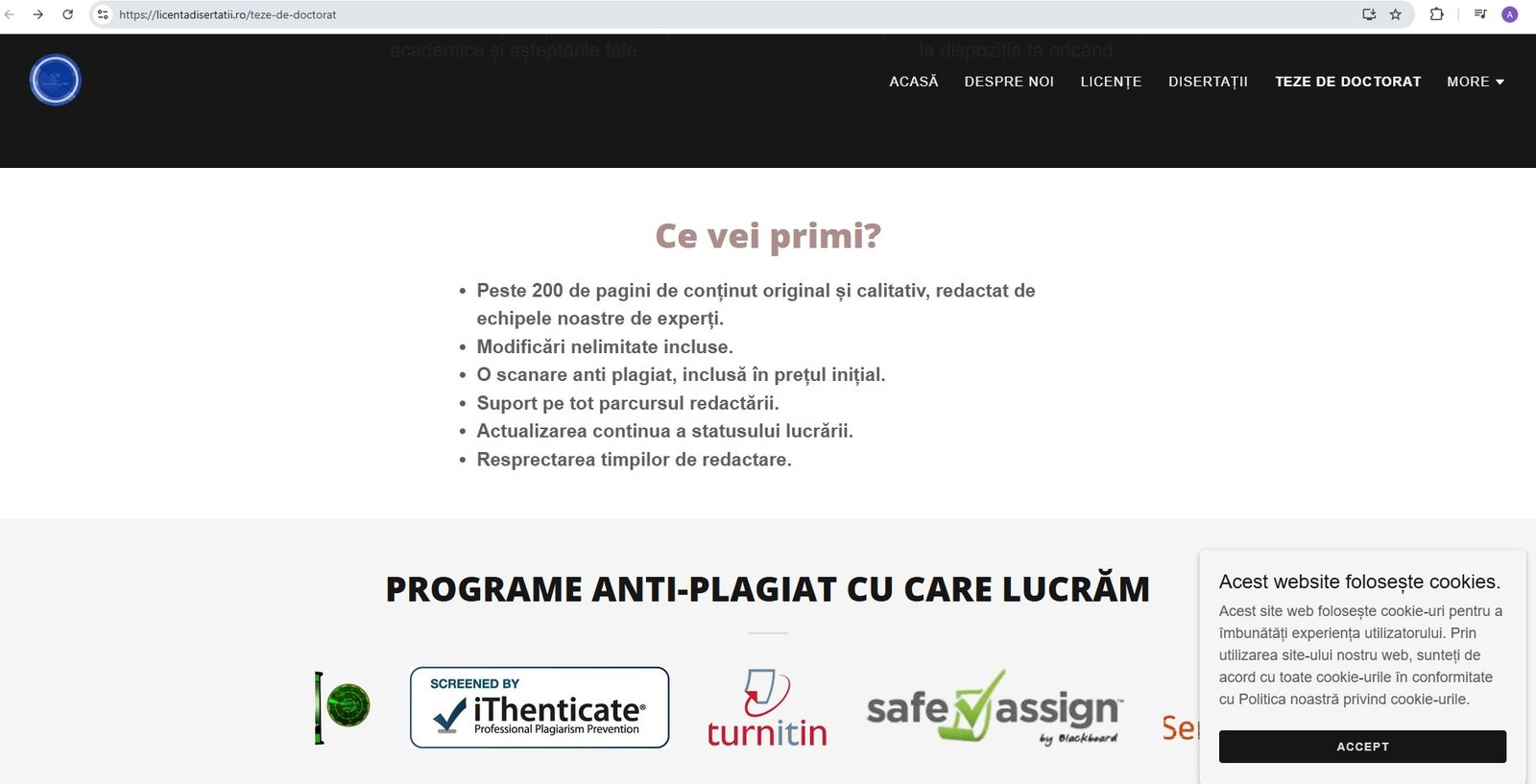 Teze de licenţă care promit să fie originale